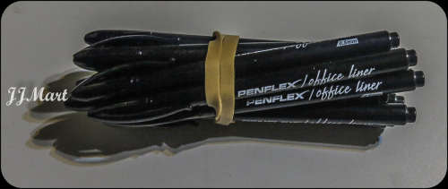 10 x Penflex Office Liner Black 0.5mm