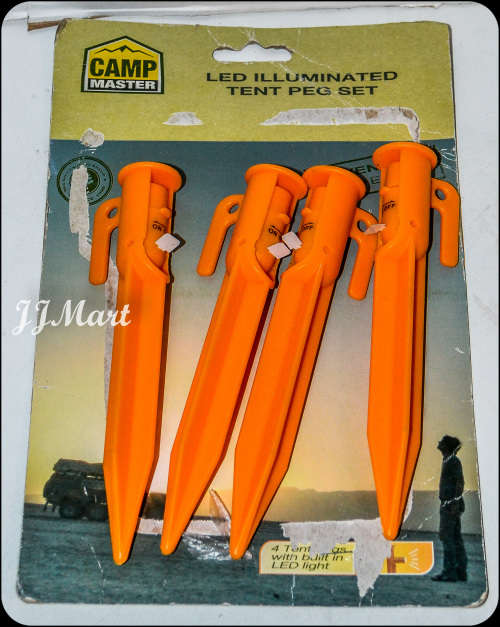 LED Illuminated Tent Pegs