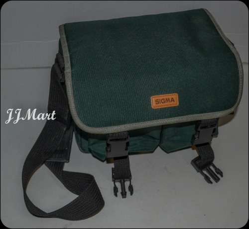 Sigma Green Fabric Padded Camera Bag w/ Acc. Compartments