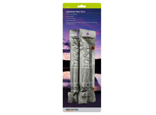 Elemental Lightsticks Red 15cm x 2