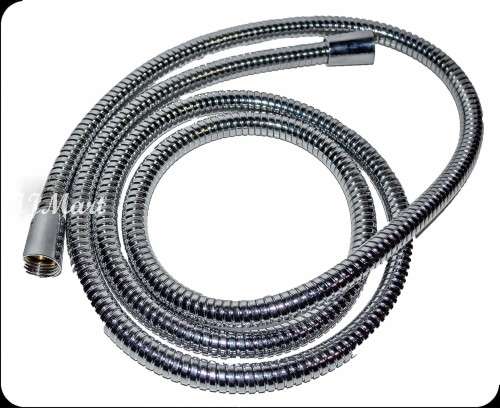 10 x Shower Hose Stainless Steel Chrome Shower Head Hose Pipe + regulator