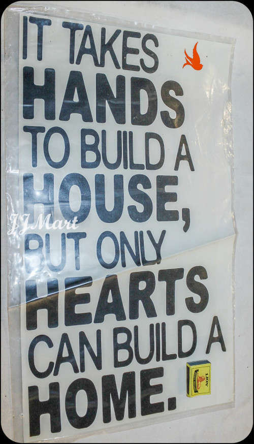 Vinyl Wall Art Home - Black