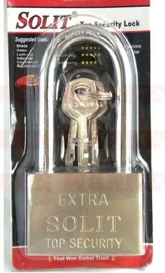Home Office Lock Metal Security Padlock with 4 Keys Size: 70x30mm  (2 available)