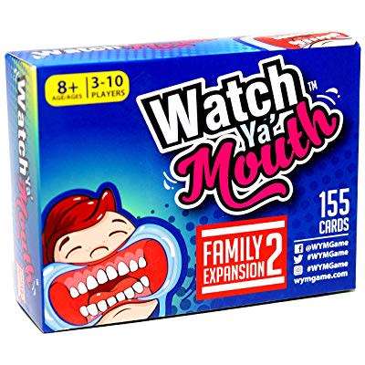 Watch Ya' Mouth Family Expansion #2 Card Game Pack, For All Mouth Guard Games