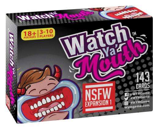 Watch Ya' Mouth Adult NSFW Expansion #1 Card Game Pack, For All Mouth Guard Games