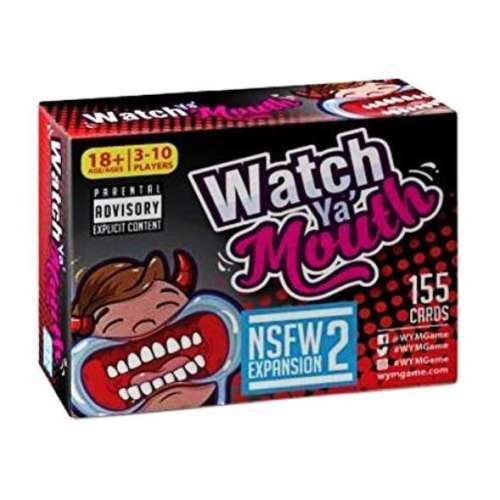 Watch Ya' Mouth Adult NSFW Expansion #2 Card Game Pack, For All Mouth Guard Games