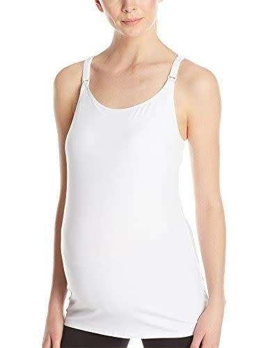 Cherished Nursing  Belly tank Top Size S - White