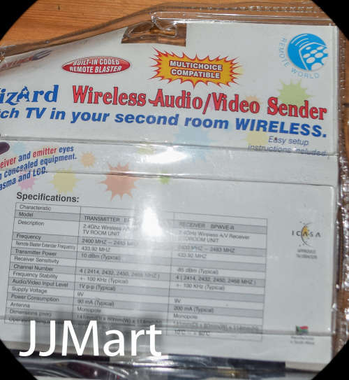 Ellies Wireless Audio & Video Sender (Watch TV in your 2nd room wireless)