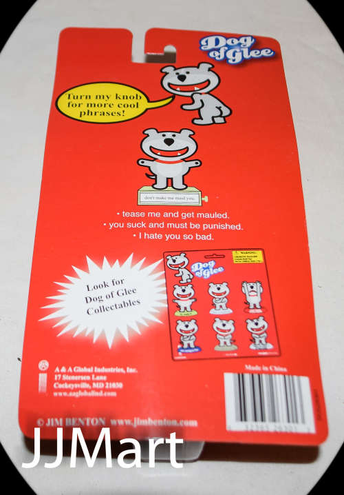 6 x Dog of Glee "Turn my knob" Novelty Toys