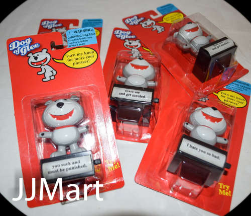 6 x Dog of Glee "Turn my knob" Novelty Toys