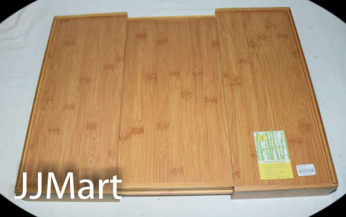 Bamboo Expandable Wooden Cutlery Tray Holder Tidy Retractable Drawer Organizer Kitchen Storage