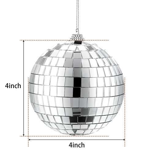 2 X Mirror Disco Ball, 70`s Disco Party Decoration, Hanging Ball for Party or DJ Light Effect,