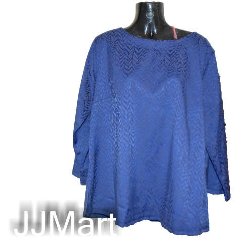 3/4 Sleeve Blouse - Blue (From House of Monatic) Size 38