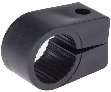 RS PRO Cable Clip Black Screw PE Cable Clip, 22.8mm Max. x 100