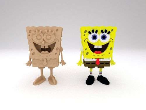 Wooden 3D Spongebob Puzzle