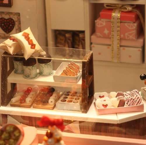 DIY Miniature Model Kit with LED Lights Cocoa`s Fantastic Ideas Chocolatier