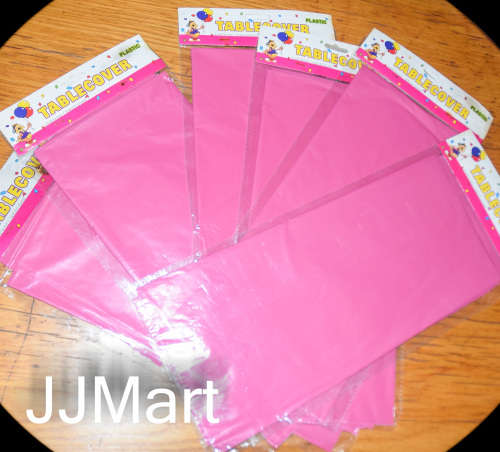 Plastic Tableclothes x 6 - Pink