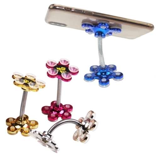 6 x Desktop mobile Phone Bracket Double Side Silicone Sucker (unboxed) - Great Stocking filler