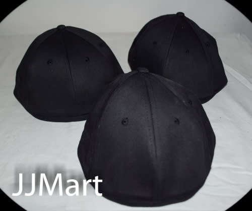 5 x Chef Cap Black with Velcro
