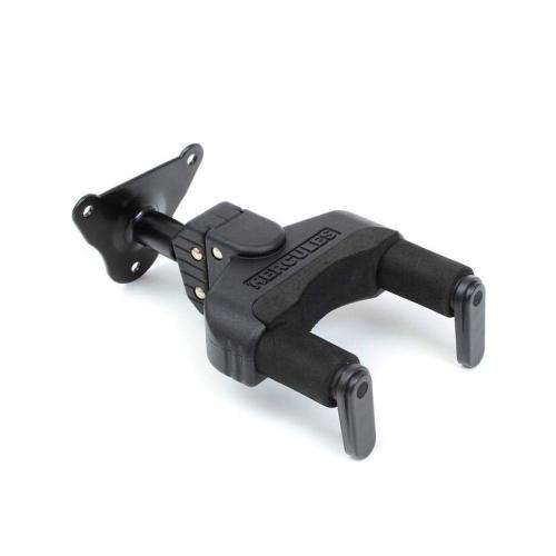 Hercules Wall Mount Steel Guitar Hanger with Auto Grip System (Black) (2 available)