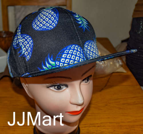 Funky Blue Pineapple Cap (2 available)