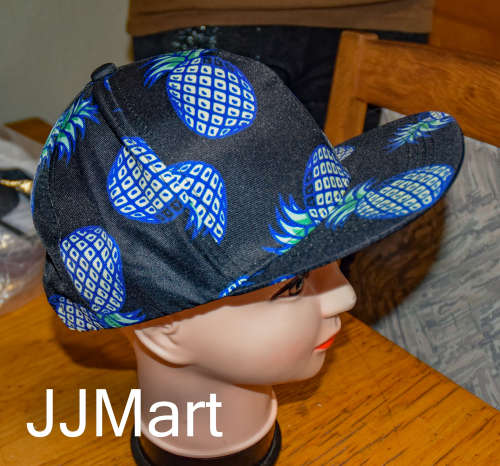 Funky Blue Pineapple Cap (2 available)