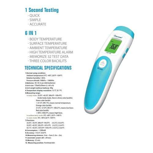 Berrcom Model JXB - 195 Non Contact Infrared Thermometer