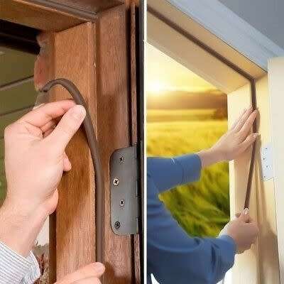 2 x Geko Type E Brown Draught Excluder - Covers damaged, but brand new