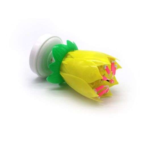 4 pcs Magic Musical Flower Music Candles Lotus Flower Candle Birthday Candles Romantic Gift