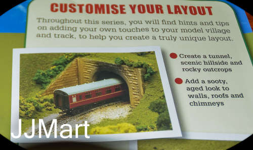 Railway Model Train Station - Tunnel Mouth and retaining wall x 2