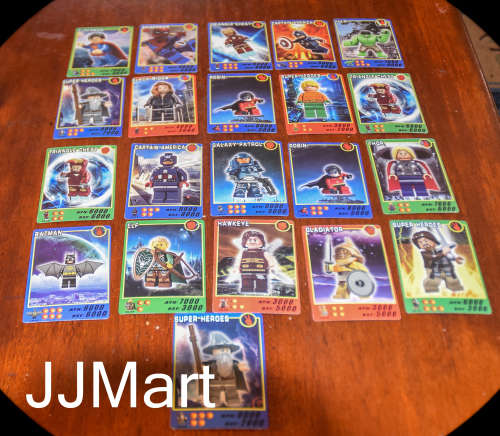 Job Lot Super Heroes Cards - Lego