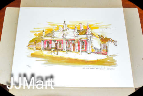 Architectural Reflections of old Rhodesia Leslie Johnson painting prints - No 315/500