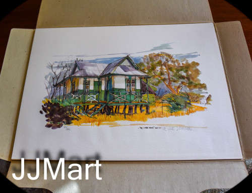 Architectural Reflections of old Rhodesia Leslie Johnson painting prints - No 315/500