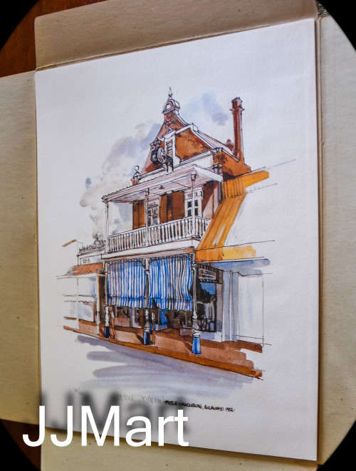 Architectural Reflections of old Rhodesia Leslie Johnson painting prints - No 315/500