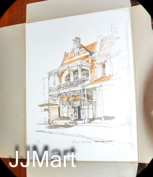 Architectural Reflections of old Rhodesia Leslie Johnson painting prints - No 315/500