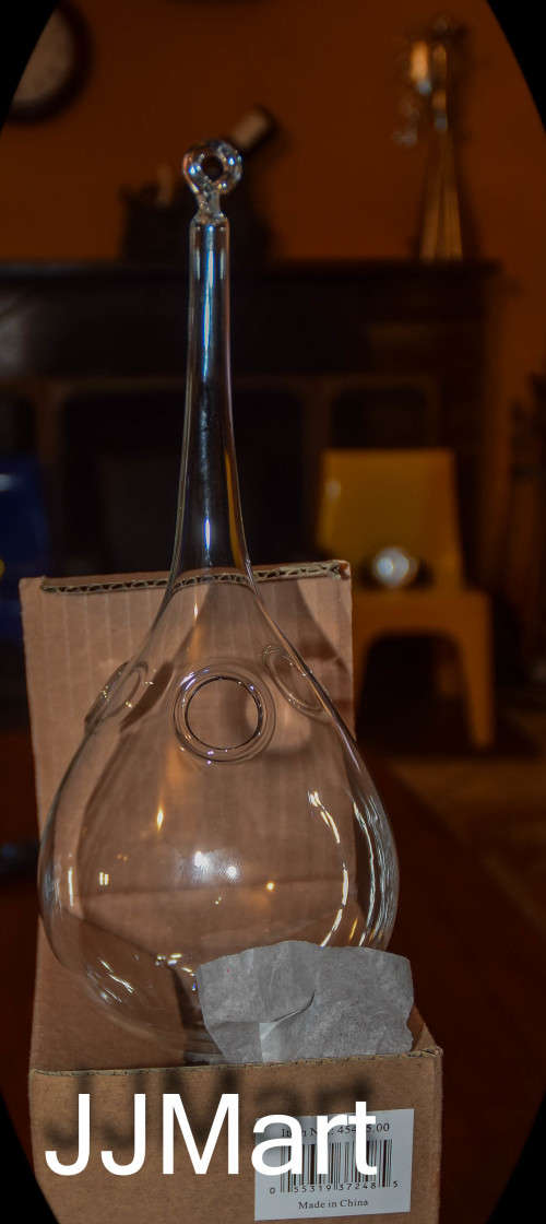 Teardrop Shaped Hanging Glass Planters ( 6 available)