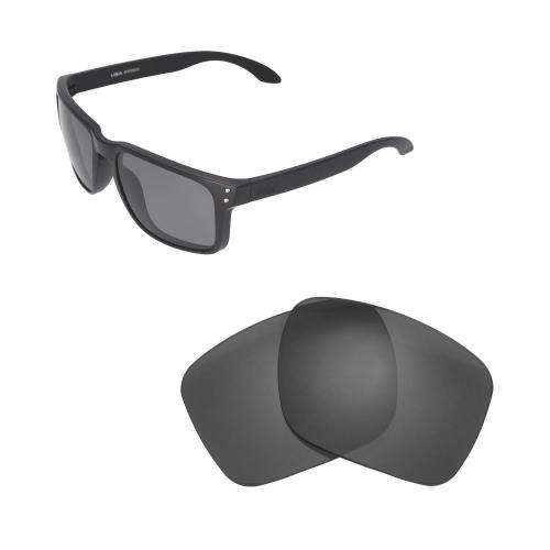New Walleva Black Polarized Replacement Lenses For Oakley Holbrook