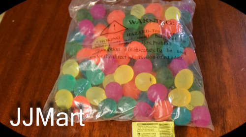 Job Lot Egg Shaped Bounce Balls (Bag)