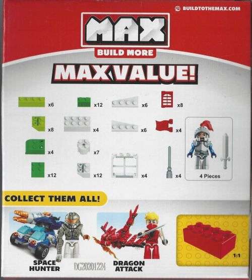 MAX Build More Knight`s Castle 101 Piece Construction Play Set by ZURU