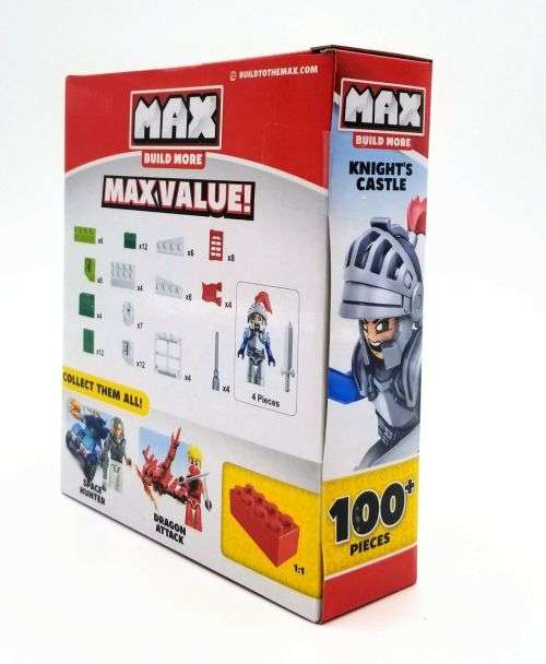 MAX Build More Knight`s Castle 101 Piece Construction Play Set by ZURU