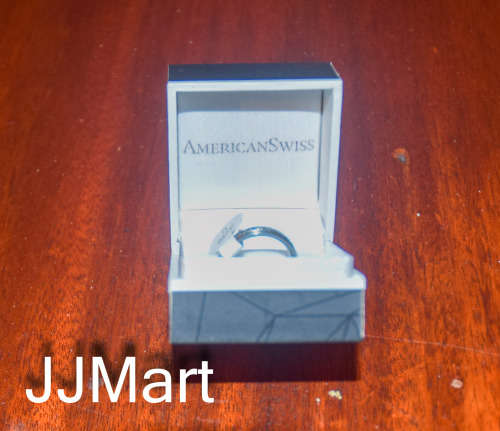 Costume Jewellery : Silver Ring with stones  - Size 5