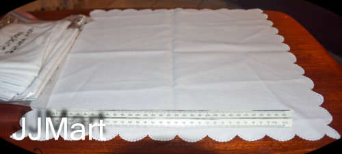 10 x Cloth Servietes / Napkins - White