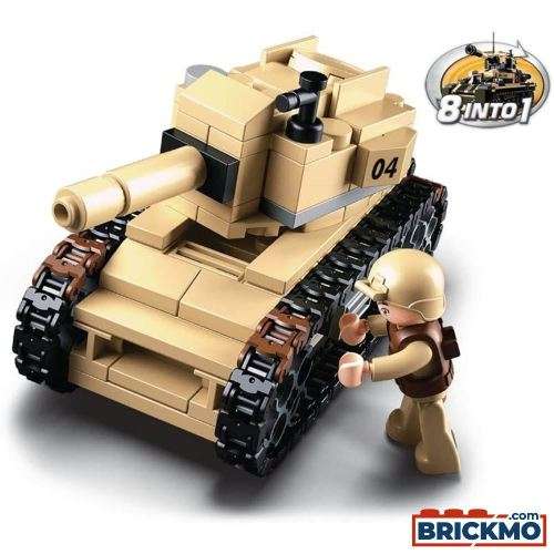 SLUBAN ARMY TANK M38-B0587B - 8 INTO 1 (Box damaged)