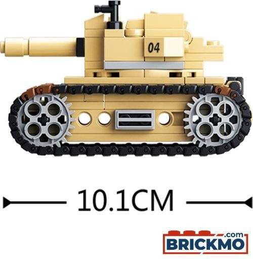 SLUBAN ARMY TANK M38-B0587B - 8 INTO 1 (Box damaged)