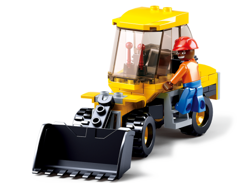 Sluban Small Wheel Loader (91 Pieces) Cover Box Damaged