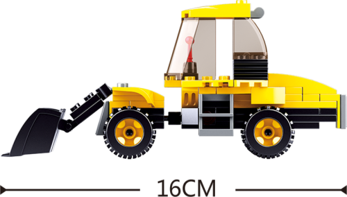 Sluban Small Wheel Loader (91 Pieces) Cover Box Damaged