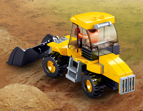 Sluban Small Wheel Loader (91 Pieces) Cover Box Damaged