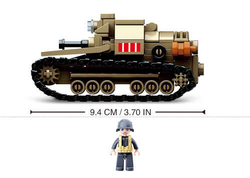 Sluban WWll Italian Army Caro Veloce 33 Tank - 183 Piece