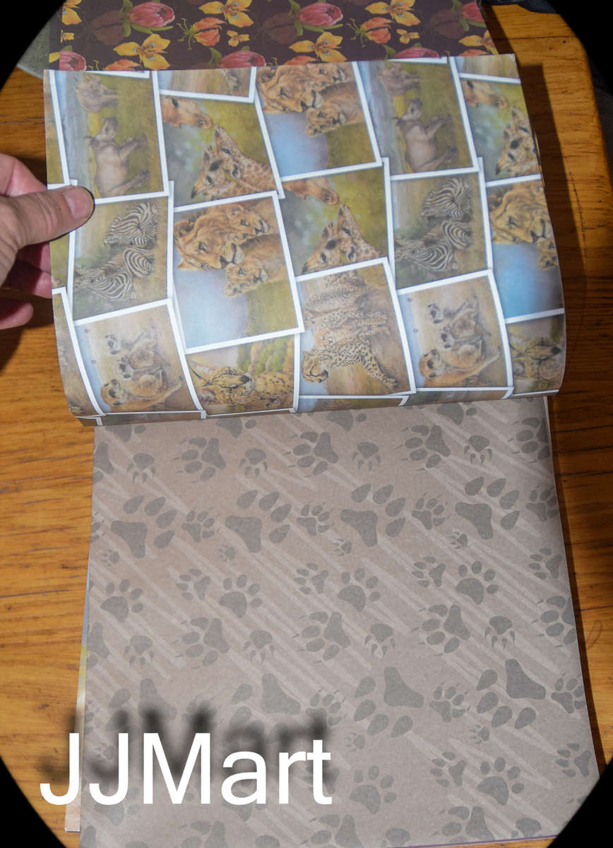 Craft / School Book / Gift Wrapping Pad - Young and wild