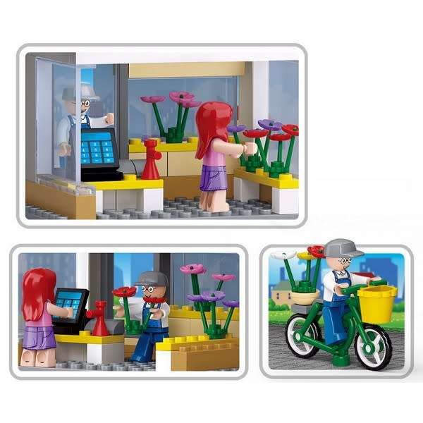 Sluban Town Queenies Flower Shop - 149 Pieces